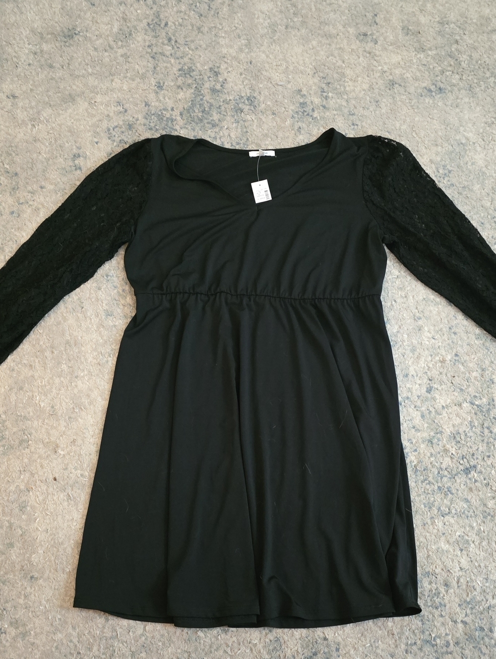 Maurices Black Long Sleeve Lace Dress
